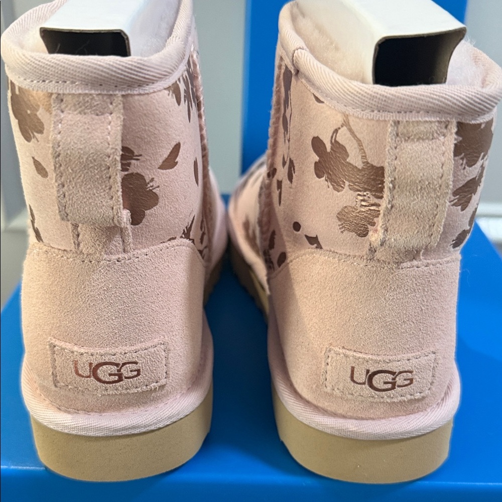 UGG Pink Floral Kids Boots